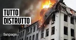 Guerra Ucraina, bombe distruggono Kharkiv: fiamme e macerie anche all’Università, almeno 21 morti