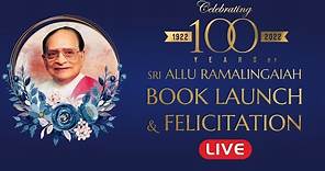 LIVE: Celebrating 100 Years of Sri Allu Ramalingaiah | Sri Allu Ramalingaiah Book Launch