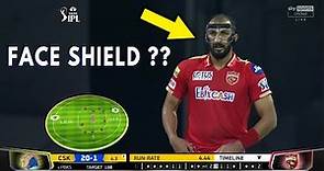 RISHI DHAWAN wearing FACE SHIELD during BOWLING ?? PBKS vs CSK | IPL 2022
