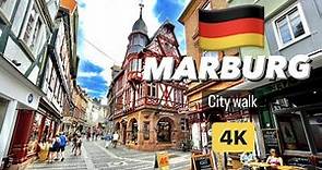 MARBURG OLD CITY WALK, GERMANY, 4K, UHD, 60FPS / MARBURG, ALTSTADT, DEUTSCHLAND