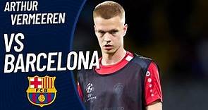 Arthur Vermeeren vs Barcelona 19/9/2023 | UEFA Champions League Group H Matchday 1