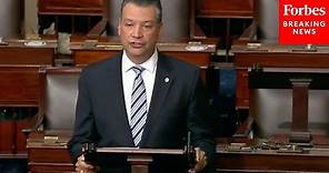 Alex Padilla gives FIRST SPEECH in US Senate
