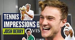 Tennis IMPRESSIONS! | These are unreal 😂 | Josh Berry is Rafa, Roger, Novak and the Murrays! | LTA