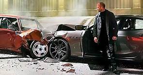 Jason Statham destruye el auto de Vin Diesel | Rápidos y furiosos 7 | Clip en Español