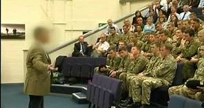 Former SAS Soldier Andy McNab Visits Army College | Forces TV