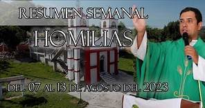 Resumen de Homilías, del 07 al 13 de Agosto del 2023 - Padre Arturo Cornejo