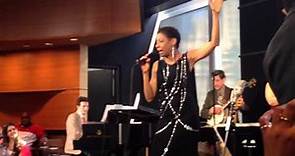 Adriane Lenox performs at After Midnight Broadway preview