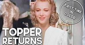 Topper Returns | COLORIZED | Classic Romantic Movie | Mystery Film