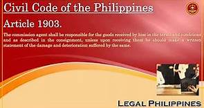 Civil Code of the Philippines, Article 1903