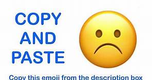 Frowning Face EMOJI ( APPLE ) - COPY and PASTE EMOJIS ☹️