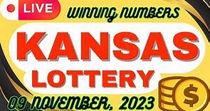 Kansas Evening Lottery Draw Results For - Nov 09, 2023 - Pick 3 - Super Kansas Cash - Mega Millions