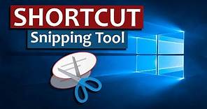 Windows 10 Snipping Tool Shortcut