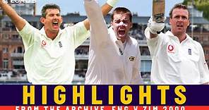 Heath Streak Takes 6-Wickets | Stewart & Hick Hit Tons | Classic Test | England v Zimbabwe 2000