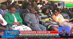 8 Counties have their governors sworn in