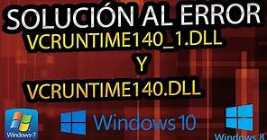 Solución al Error VCRUNTIME140_1.dll y VCRUNTIME140.dll en Windows 10/8/7 - [Tutorial 2021]