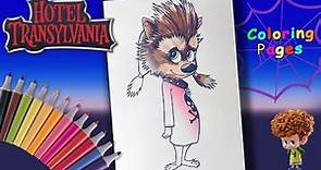 Hotel Transylvania 2 Coloring for Kids #LearnColors with werewolf Winnie