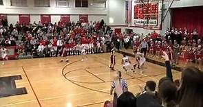 Chicago - Marist High School #20 Nic Weishar with a alley oop layup from out of bounds pass