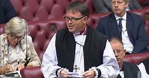 The Bishop of Norwich, the Rt Revd Graham Usher, makes his maiden speech in the House of Lords.