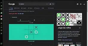 Ganhando do google no jogo da velha (modo impossível)