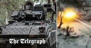 Ukraine: US-supplied Bradley's destroy Russian T90 tank