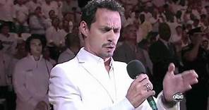 Marc Anthony Sings US National Anthem Star Spangled Banner