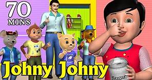 Johny Johny Yes Papa Nursery Rhyme - Kids' Songs - 3D Animation English Rhymes For Children