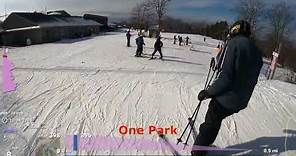 Ski Jack Frost ⛷️🏔️⛷️One Park to Tobyhanna lift 12/8/23 early in 2024 season HD 4K w/telemetry