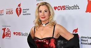 Mira Sorvino Sparkles in Red Sequin Gown at AHA Red Dress Fashion Show With Hubby Christopher Backus