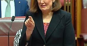 Sarah Henderson breaks down in tears in the Senate