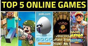 Top 5 best online games 2020 I poki games