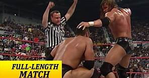 FULL-LENGTH MATCH - Raw - Triple H vs. The Rock - WWE Championship Match