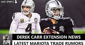 Derek Carr Extension? Latest Las Vegas Raiders Rumors On Carr’s Contract & Marcus Mariota Trade?