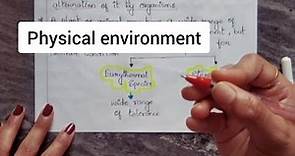 Physical environment in ecology | environmental Biology | Bsc | PUC | life sciences | KSET
