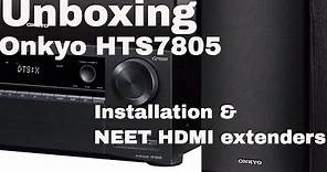 Unboxing Onkyo HTS7805! Dolby Atmos for your mancave!