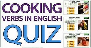 Cooking Verbs - English Vocabulary Quiz