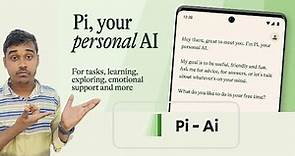 How to use PI AI by inflection - ai pi personal intelligence 2024