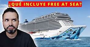 ¿Qué incluye la tarifa de cruceros de Norwegian Cruise Line en 2024? | + FREE AT SEA