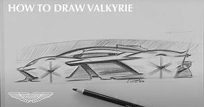 How To Draw Valkyrie | Aston Martin