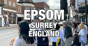 Epsom Town Centre Street View, UK, England 🇬🇧, 4K HDR