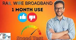 Railtel broadband review | Railtel broadband speed | Railwire broadband speed test