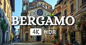 Bergamo Walking Tour: A Captivating Walking Tour Experience | Beautiful City In Italy 4k