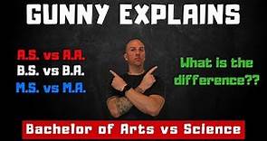Bachelor of Arts vs Science Explained | College Terminology