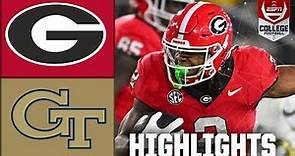 Georgia Bulldogs vs. Georgia Tech Yellow Jackets | Full Game Highlights