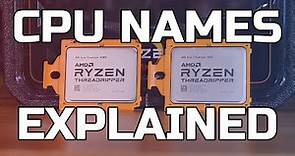 CPU Names Explained i9,i7,i5, Ryzen, Xeon-W - TechteamGB