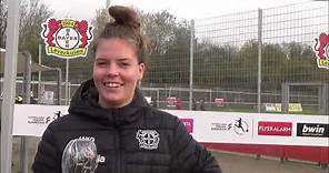 Interview mit Bayer04 Leverkusen Spielerin Juliane Wirtz nach dem Verlust gegen TSG Hoffenheim