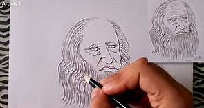 ¿Cómo dibujar a Leonardo Da Vinci? | How to draw Leonardo Da Vinci?