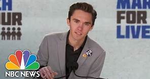 David Hogg Singles Out Politicians At March For Our Lives Rally: ‘Get Your Resumes Ready’ | NBC News