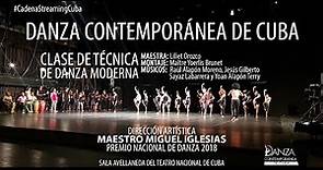 Danza Contemporánea de Cuba presenta Clase de Técnica de Danza Moderna Cubana.