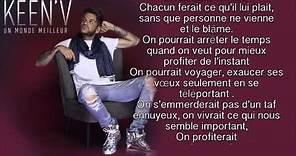 Keen'v - Un Monde Meilleur ( video Lyrics )