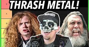 THRASH Metal Bands RANKED (Megadeth, Metallica, & MORE!)